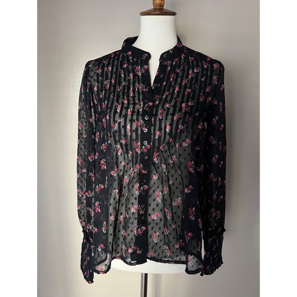 Free People Flowers In December Blouse - Picture 11 of 15